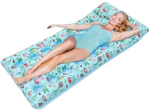Poolschwimmer für Erwachsene,Schwimmkörper für Poolliegen | Wasserliege Pool Floatie, PVC-Schwimmbett auf dem Wasser | Strandparty-Spielzeug, schwimmendes Floß, leichte Sonnenbad-Pool-Lounge für Schwi