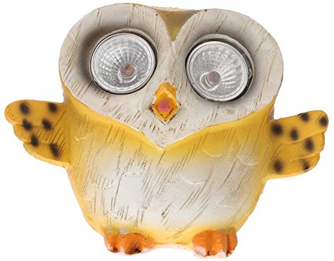 MOBUTOFU Garden Decorations Outdoor Solar Powered Owl Lamp Owl Figurine for Lighting