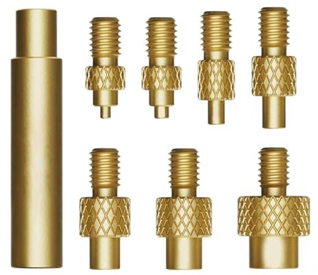 Hot M-ELT Nut Set, Soldering Iron Tips for Threaded Inserts M2-M8 Adaptor, Heat-Set Insert Tips Compatible with Irons- Press Tool for Plastic 3D Printer Components