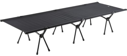 Mc Kinley Unisex Camp 10 Bett, Black, 190x65x38cm
