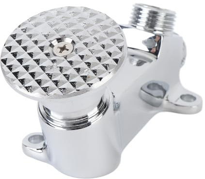 Brass Floor Mounted Single Foot Pedal Water Valve, Foot Pedal Valve for Faucet, Touchless Pedal Valve for Basin Water Tap, Bathroom Basin Faucet, Screws Included