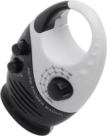 Holibanna Wasserdichtes Duschradio Am Fm Digitalradio Mit Robustem Klang Tragbar Und Leicht Für Badezimmer Outdoor Camping Zum Einfachen Aufhängen Und Vielseitigem Einsatz