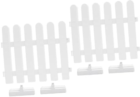Hemobllo 1Ensemble Clôture de Jardin PVC de Panneaux Rectangulaires Bordure pour Cour Jardin