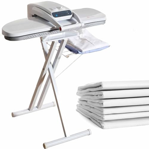 Grande pression de fer à vapeur, 1400W / 1800W Presse de vapeur intelligente, machine à repasser à la chemise avec écran tactile à LED avec paramètres de tissu multiples et fonction de rafale 80cm