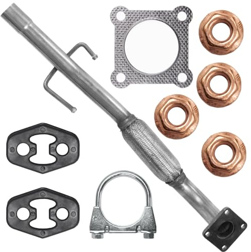 POLMOstrow Auspuff für VW Polo 3 III 6N 1999-2001 | Kollektorrohr, Motoren: 1.0 - 1.4 | Fließheck