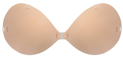 Bresdk Sujetador Adhesivo 2 en 1 Sin Tirantes y con Tirantes Transparentes Sujetador Invisible para Vestidos con Espalda Descubierta Reutilizable Sujetador Push up de Silicona Autoadhesivo