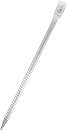 KESYOO Erdungsstange aus massivem Messing, 12 mm x 300 mm, verzinkt, für Elektrozäune, Blitzschutz und Verwendung in Viehzuchtbetrieben