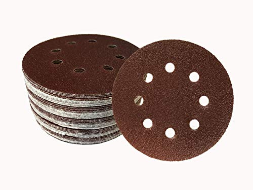 Lot de 50 disques abrasifs auto-agrippants Ø 125 mm Grain 240 pour ponceuse excentrique 8 trous