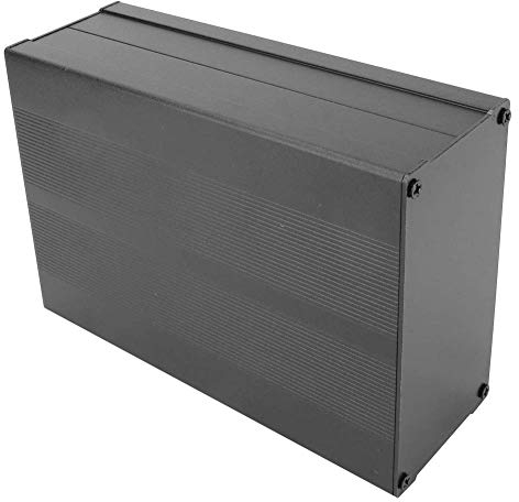 Aluminum Project Enclosure Box - Black Aluminum DIY Electronic Case - 2.2 x 4.2 x 5.9in (55 x 106 x 150mm)