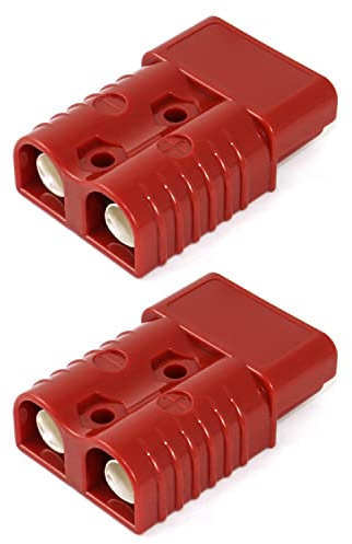 QWORK® Connettore Batteria per Auto 175 Amp, connettori di Alimentazione AWG 1/0 a scollegamento rapido per Carrello elevatore