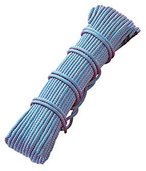 ZHWNGXOlian 6mm Knotenseil Blau Hochfestes, Mit Polyester Verstärktes Draht-Außenbindungsseil Hohe Reißfestigkeit Und Schnittfestigkeit(Size:6mm X 50M)