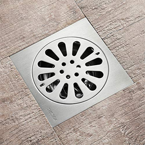 YHSGY 120 * 120 Mm Drenaje De Cocina Y Baño Drenaje De Ducha Desagüe De Piso Desagüe De Ducha De Plata Desagüe De Ducha De Desagüe Cuadrado