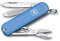 Victorinox Classic SD Mini Swiss Army Knife, Camping Pocket Knives, 7 Functions, Blade, Keyring, Light Blue