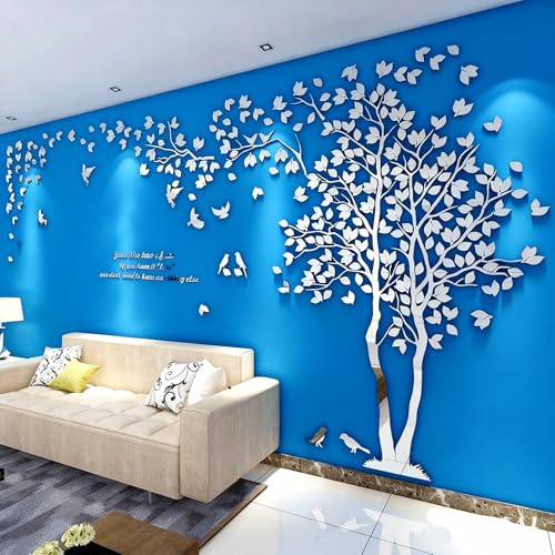 Wandtattoo Baum 3D DIY Wall Stickers Wandaufkleber Wandtattoo Wohnzimmer Schlafzimmer Family Wandsticker für Treppen Halle