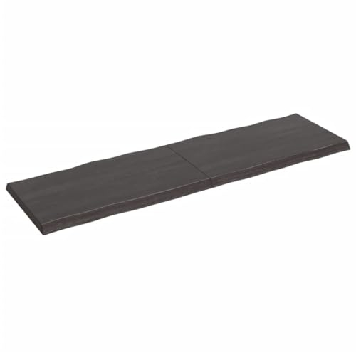 FOZICV Tischplatten Tischplatte 200x60x6 cm Massives Eichenholz Schreibtischplatte Holzplatten Möbelplatten Werkbank Platte Esstischplatte Esszimmermöbel Deckplatte Table Top