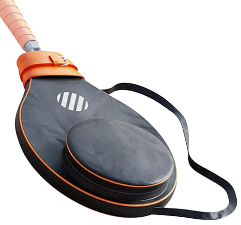 Generisch Tennisschlägertasche – Tennisschlägerhülle mit Schultergurt | Tennisschläger-Kopfschutzhülle | Badmintonschlägerhülle mit Tasche | Schlägertasche für Tennis-, Badminton- und Squashschläger