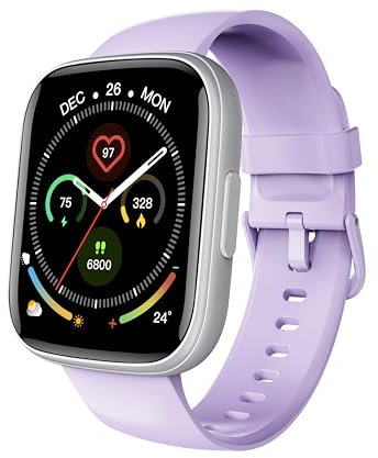 Orologio intelligente per uomo e donna, per rispondere e effettuare chiamate, orologio fitness da 5 cm con contapassi, cardiofrequenzimetro, monitoraggio del sonno, fitness tracker per attività