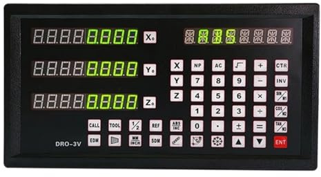 Linear Scale, DRO-3V 3-Axis Milling Lathe Digital Readout Display AC110V/220V TTL 5V for Optical Grider Ruler Linear Scale Encoder