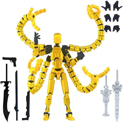 Générique Figurine Imprimée en 3D - Jouet Sensoriel Flexible,Décoration de Bureau Modèles Articulés pour Adultes Collectionneurs Amateurs Décorateurs