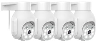 JOXLOVER Kit di telecamere di Sicurezza Wireless 8CH 3MP Kit di telecamere di sorveglianza IP Impermeabili for Esterni con Monitor NVR da 10.1 per Esterni(None,PTZ Camera System)