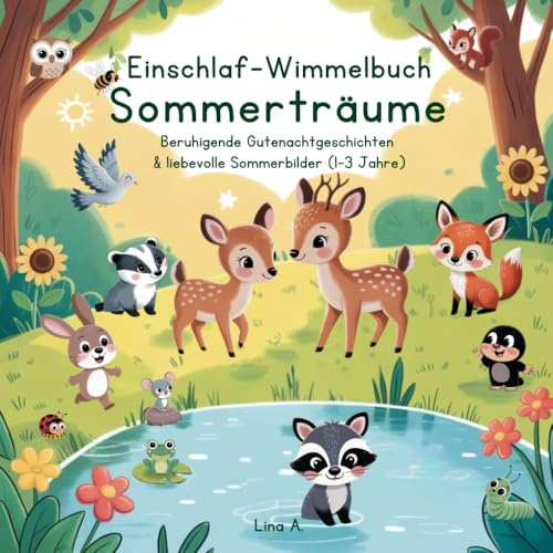 Einschlaf-Wimmelbuch Sommerträume: Beruhigende Gutenachtgeschichten & liebevolle Sommerbilder | 1–3 Jahre (Die Einschlaf-Wimmelbuch-Serie: Die Waldtierfreunde)
