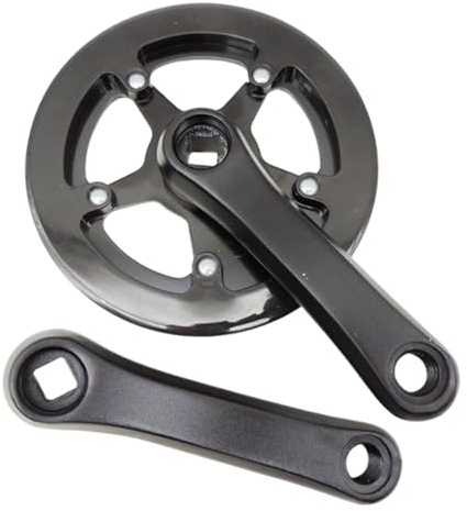 Oshhni Pédalier de vélo pour Enfant, pièces détachées, Carter de chaîne Robuste en Alliage d'aluminium, Installation Facile, Ensemble de manivelles, 32 Dents 114 Mm