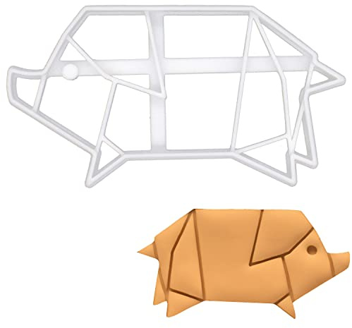 Origami-Schwein Ausstechform, 1 Teil, Bakerlogy