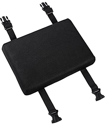 BXT Saddle Stool Cushion Pads, Bench Rectangular Stool Seat Cushion Rectangle Chair Pad Seat Covers with Buckle Strap for School Kitchen(Black)