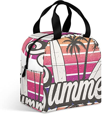 OKJK Mini Borsa Termica,Pranzo delle Donne Oxford Portatile per i Bambini Contenitore per Alimenti Pranzo al Sacco Borse frigorifere Borse Pranzo Borsa Termica Tote Pranzo al Sacco da Donna imper