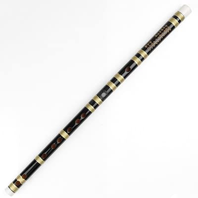 CDEFG Key Flute Handgefertigte Bambusflöte Musikinstrument Professionelle Flöte Dizi mit Schnur Auch for Anfänger geeignet(F key)
