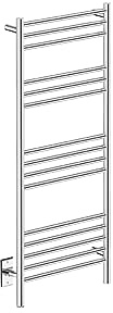 Natural 15 Bar 20 inch Straight Heated Towel Rack with PTSelect Switch - Polished Stainless Steel