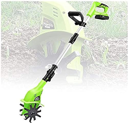 JSY Escarificadores Rotavator inalámbrico, cultivador de jardín portátil Ligero de 20V con batería Recargable de 4000Mah y Cargador Cultivadores rotativos, Jardines, Campos