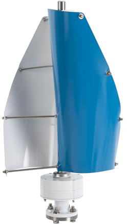 Turbina eólica vertical de turbina eólica 500 W, ejes verticales, turbina eólica con unidad de control, generación eléctrica, turbina eólica, 24 V