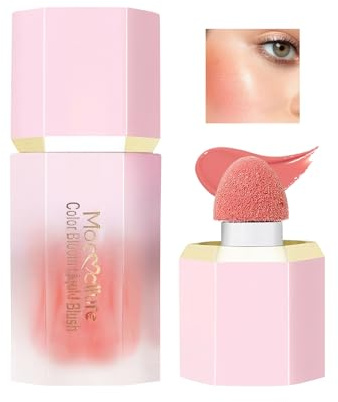 Qwesure Xixi Nourishing Rouge Gel Face Nourishing Flower Gel Natural Look Dewy Liquid Blush Lightweight, Breathable, Long-Lasting, Smudge-Proof Blush Liquid Rouge Multi-Purpose Stick