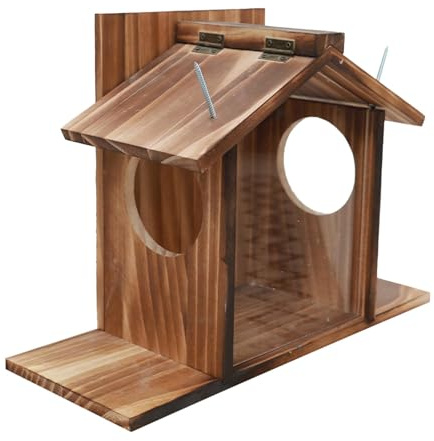 Table d'alimentation pour écureuils - Mangeoire d'extérieur d'hiver pour écureuils - Grande boîte de nourriture étanche pour écureuils et oiseaux