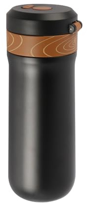 Laroal Cafetière à Piston Portable Cafetière française en Acier Inoxydable 304 Température constante Longue durée pour Une Utilisation Quotidienne à la Maison, au Bureau ou aux Sports de Plein air