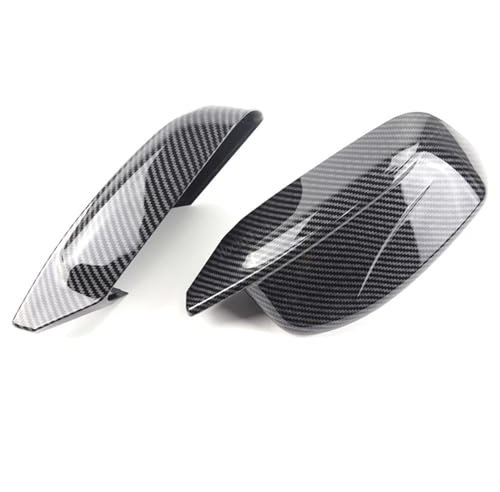 Auto Spiegelkappen Für 5 Series E60 E61 E63 E64 2004-2008 520i 525i 528i 528xi 530i 2024 Carbon Fiber Look Schwarze Seitenspiegel-Abdeckkappen Seitenspiegel Abdeckkappen(Carbon Fiber Look)