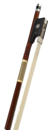 Geigenbogen zum Spielen Violinbogen brasilianisches rotes Sandelholz natürlicher Schachtelhalm professioneller Violinbogen achteckige Zugstange für Spielen der Bogensehne(1/8 bow length 50.5cm)