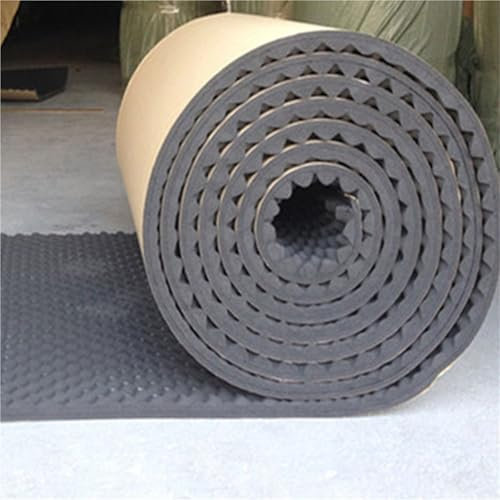 Tapis d'isolation 100 * 50cm Mousse Insonorisante Acoustique Mousse Isolante Mur Voiture Studio Coussin D'amortissement Insonorisant Tapis D'isolation Phonique Thermique Matériau Isolant