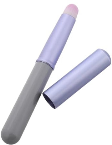 Healeved Kosmetik Lippenpinsel Kleiner Reisepinsel Mit Kappe Weiche Borsten Vielseitiger Concealer Und Lippenapplikator Kunststoff Tragbar Für Make up Zubehör