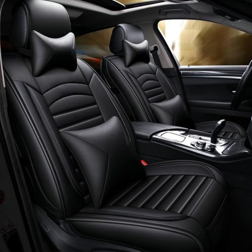 JoyRozTek Autositzbezüge Für Hyundai Tucson 2005-2027 | PU Leder Komplettset Auto-Schonbezüge, Airbag-freundlich, Autositzbezug Set& Kopfstützenbezügen