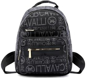 B. Cavalli Damryggsäck konstläder vegansk produkt 26 x 33 x 16 cm BC1372-PARENT, Svart och svart