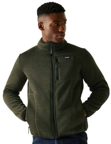 Regatta Mens Barlee Full Zip Teddy Fleece Warm Durable Outdoor Hiking Winter Jacket