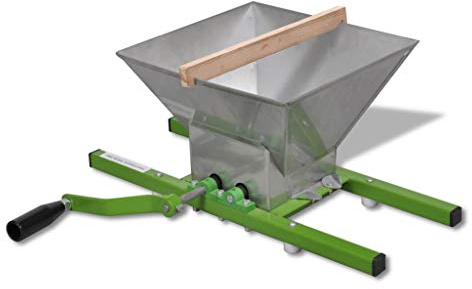 Obstmuhle 7 L mit Kurbel - Fruchtzerkleinerer fur Apfel, Birnen und Steinobst - Robuste Obstmühle aus Stahl zur Saftherstellung und Obstverarbeitung