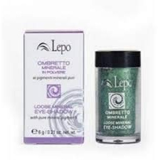 Lepo OMBRETTO MINERALE in Polvere n.62 VERDE SMERALDO ai Pigmenti Minerali Puri