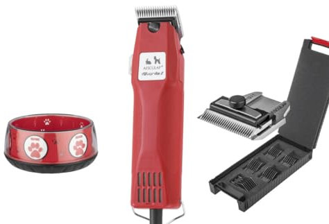 Aesculap EHASO Profi Hundeschermaschine GT-104 / Favorita 2 mit Scherkopf GT 710 1,8 mm + Aufschiebek.-Set + Hundenapf