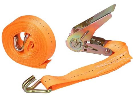 Agatige Sangles à cliquet, Sangles d'arrimage 10M x 25mm, Sangle d'Arrimage à Cliquet, Sangles de Serrage, Sangles d'Arrimage Extrêmement Robustes pour Sécuriser la Charge (10m（32.8ft）)