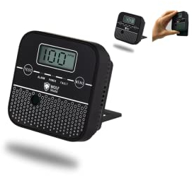 WOLF SHIELD Carbon Monoxide Detector 10 Year Sealed Battery Life Mini Carbon Monoxide Alarm CO Monitor Sensor with Free Standing LCD Display Test Silence Function for Home Caravan, Campervan,Car,Etc