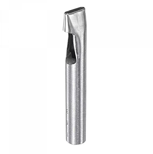 sourcing map Ovalado Agujero Punzón 3x16mm Cuero Hueco Cortador Oblongo Punzón Troquel para Correa Cinturón Reloj Banda Cuero Artesanía Trabajo