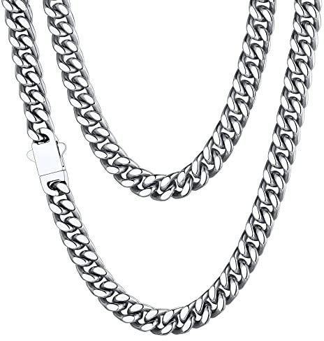 ChainsHouse Panzerkette Herren Kubanische Kette 51cm Schmuck Damen